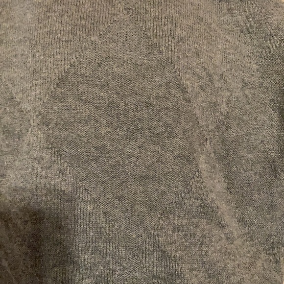 Oscar de la Renta gray vest with diamond pattern sz L - Picture 4 of 4